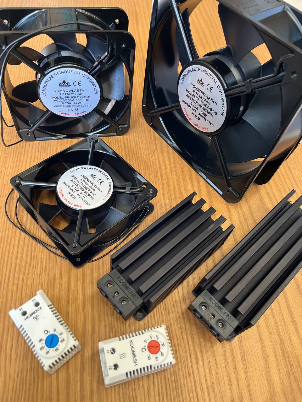 هیتر، فن و ترموستات